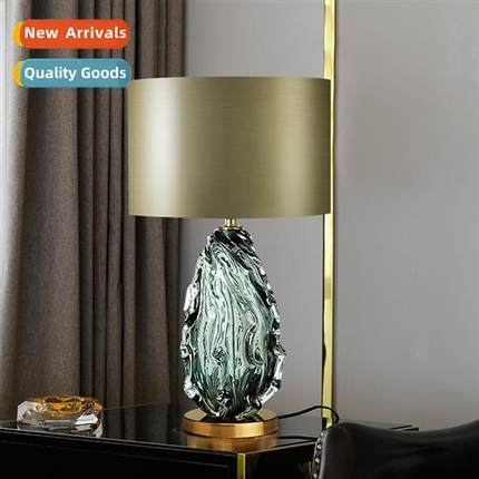 American living room glazed table lamp persalized er glass t