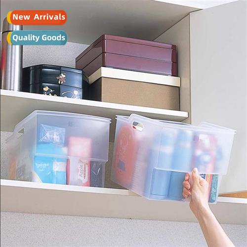 Japan imports  plastic wh hle storage box hle storage basket