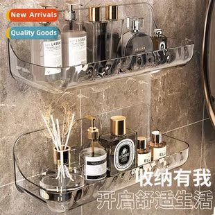 Acrylic bathroom shelf bathroom toilet no punch wall mounted