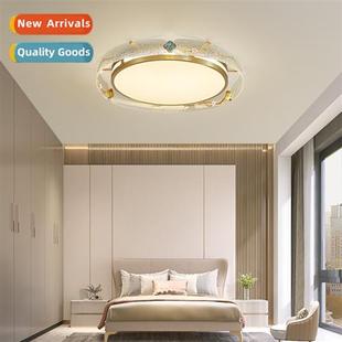 crystal bedroom ceiling Full rectangular diamd lamp copper