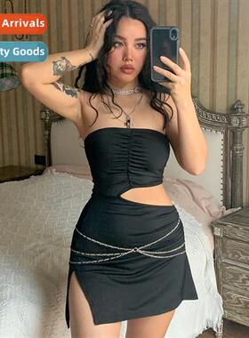 wind 2022 spring  summer new womens sexy open-end hollowed o