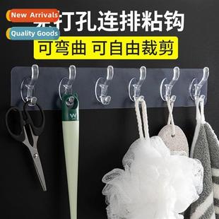 Hanging hooks no punch strg adhesive sticky hooks wall behin