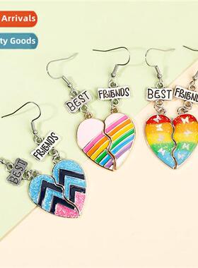 Good Friends BFF Rainbow Burger and Fries Earrings Love Spli