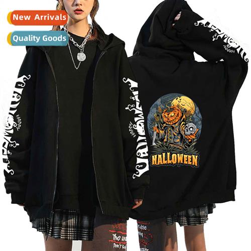 2022 Spring  Autumn new casual sweater Halloween pumpkin pri
