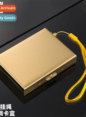 Anti-Lost Lanyard Stainless Steel Card Case Bank Card Cred C