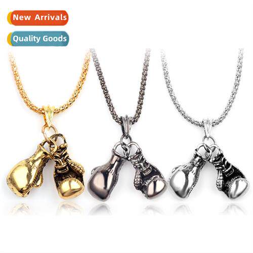 Boxing Gloves Necklace Fness Fighting Fness Gloves Pendant T