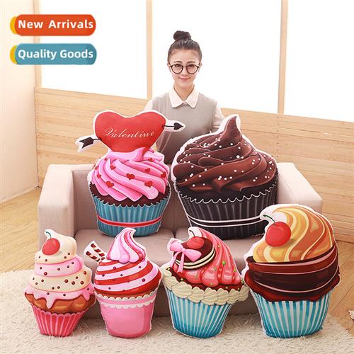 Six carto cake pillow plush toys