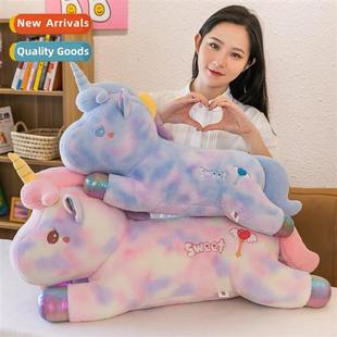 plush dye doll toy unicorn party colorful tie New