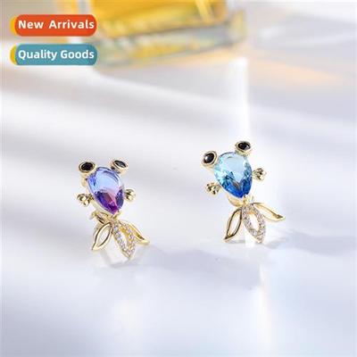 Lucky koi earrings 2022 new cute ltle fragrant wind earrings
