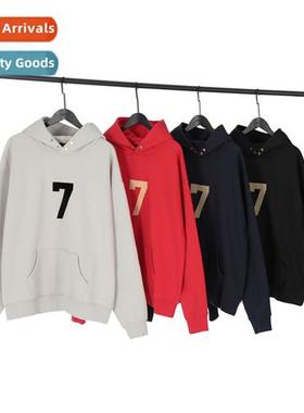 2022 fall  winter new FOG 7 words logo flocked Jerry hooded