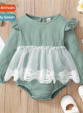 ins baby spring  autumn  2022 new n baby girl cute lg-sleeve