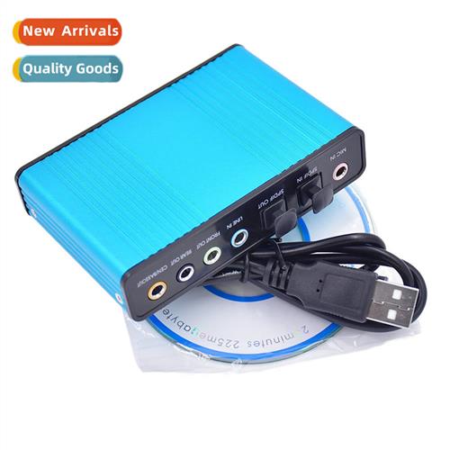 Computer external USB sound card 5.1 optical SPDIF microphe