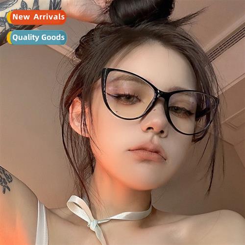 66010 Retro cat-eye large frame mirror frame female 2024 Kor