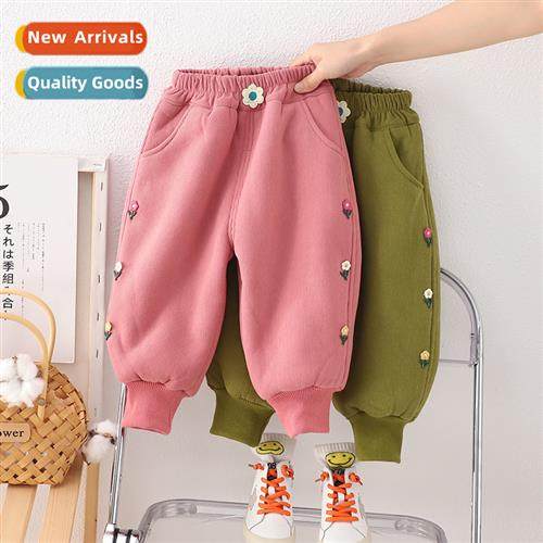 2023 fall  winter girls pants in small childrens casual swea