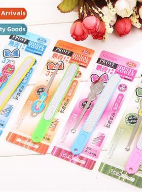 Set  2 Nail File + Ear Scoop Set Persal Cleaning Tools Nail