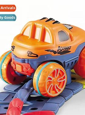 Electric railroad car lights changeable building blocks anti