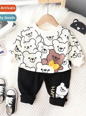 2022 new boys spring  fall su hsome baby fall lg-sleeved swe