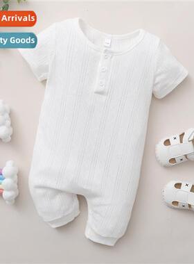 ins baby spring  autumn  2023 new n solid color short-sleeve