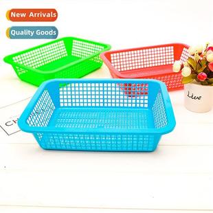 Plastic Basket Square Rectangular Fru Sieve Colorful