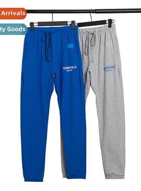 Tide fog rewire classic letter print drawstring pants high s