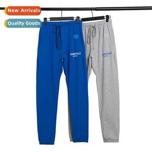 classic letter high fog pants rewire drawstring Tide print