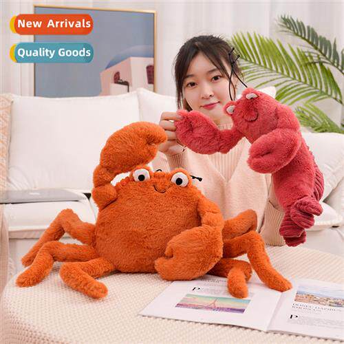 Simulati crab doll plush toys crayfish doll Peeps pillow gra