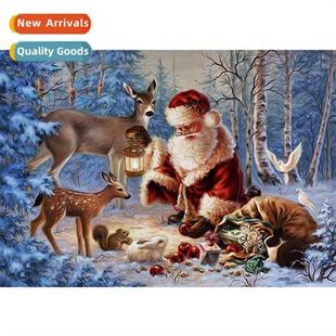 diamd full Claus hmade dec Santa paste room New living