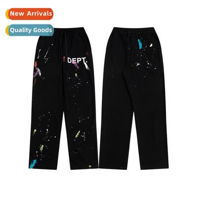 Correct versi  GALLERY ink splatter paint letter print pants