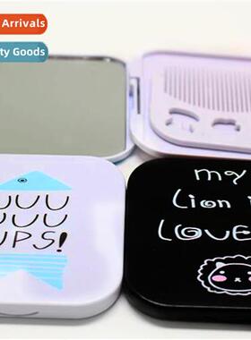 s new creative small mirror comb set  plastic carto makeup m