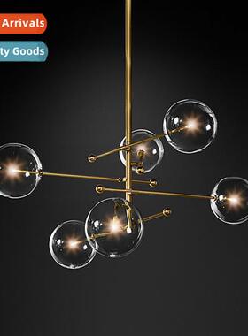 Post-modern creative glass chelier art Scinavian style creat