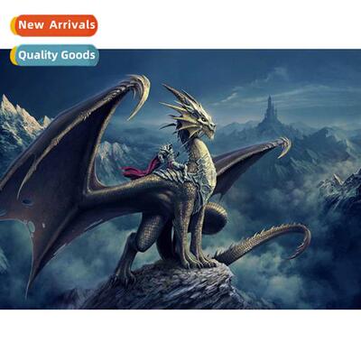 New living room hmade full diamd art lscape decorati paintin