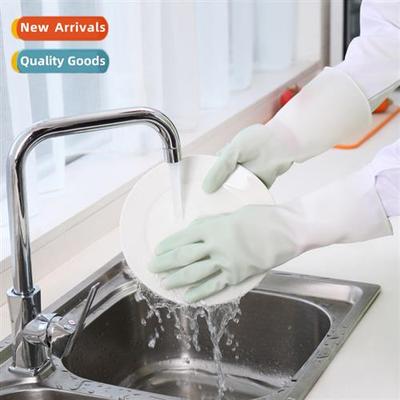 Dishwashing gloves female durable household kchen latex thic