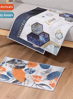 Crystal velvet floor mat entry door entry door carpet bathro