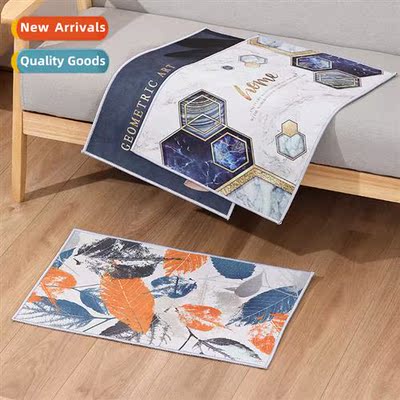 Crystal velvet floor mat entry door entry door carpet bathro