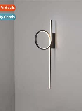 Modern minimalist background decorative wall lamps aisle cor