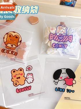 cute snack self-sealing bags sealing bags carto bear cookies