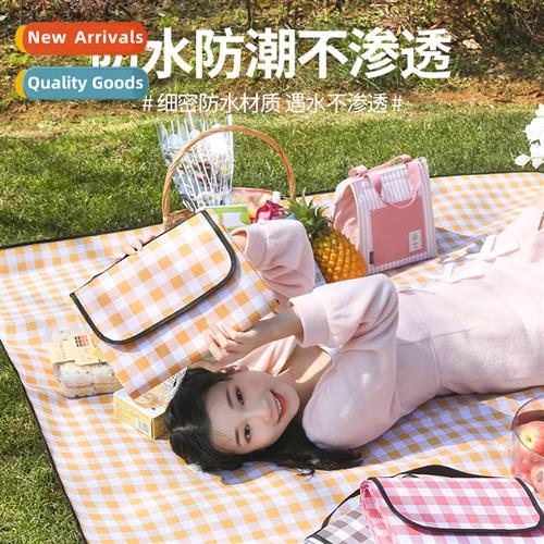 Portable outdoor picnic mat floor mat ins wind thickened wat