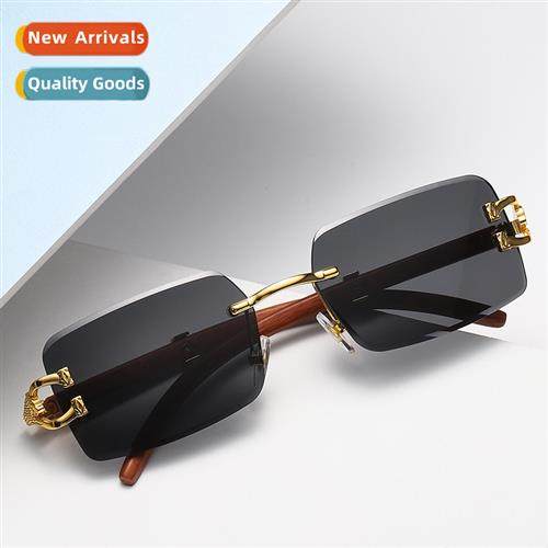 s8034 wood grain leopard head sunglasses women 2022 new diam