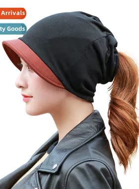 Hat female spring and fall thin secti breathable chemorapy c