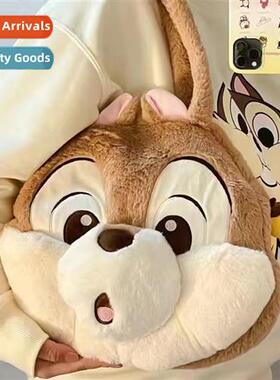 Cute squirrel plush large capacy hbag 2023 new persaly carto