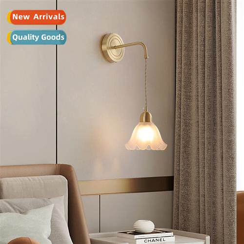 Scinavian simple modern Japanese wall lamp bedroom bedside l