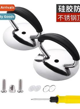 Stainless steel pot lid hle silice anti-scald high temperatu