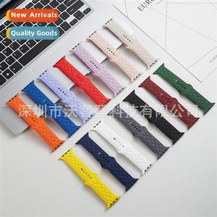 watch silicone leather diamond str pattern 适用Apple