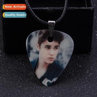 Creative Guar Plectrum Celluloid Material Justin Bieber Pend