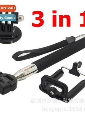 Sports gopro selfie stick combo  cell phe clip selfie stick