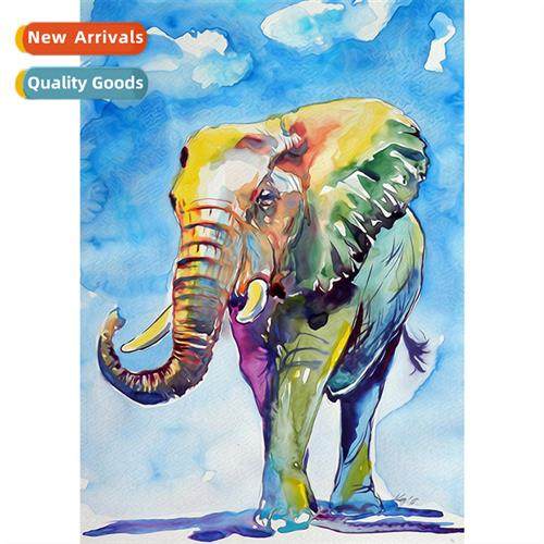 Diamd painting new elephant cross stch simple small modern l