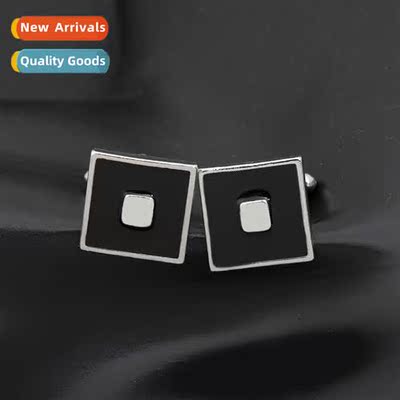 Europe and  Uned States geometric simplicy alloy oil cufflin