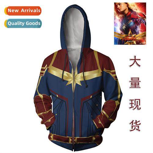 Superhero Captain Marvel Clos Couple Clos 3D Printing Fashi