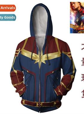 Superhero Captain Marvel Clos Couple Clos 3D Printing Fashi