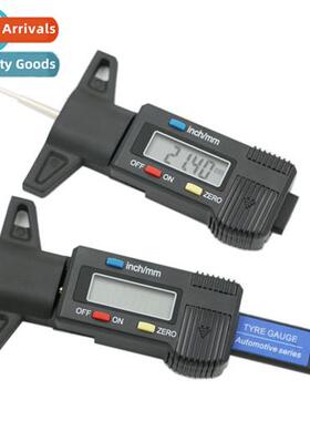 Black Digal Tyre Tread Depth Ruler 0-25MM Tyre Wear Inspecti